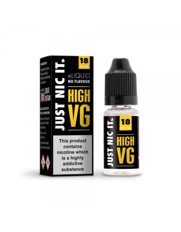 Just Nic It 18mg High VG Nicotine Shot